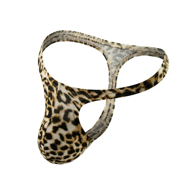 Animal Print Pattern Low-Rise G-String