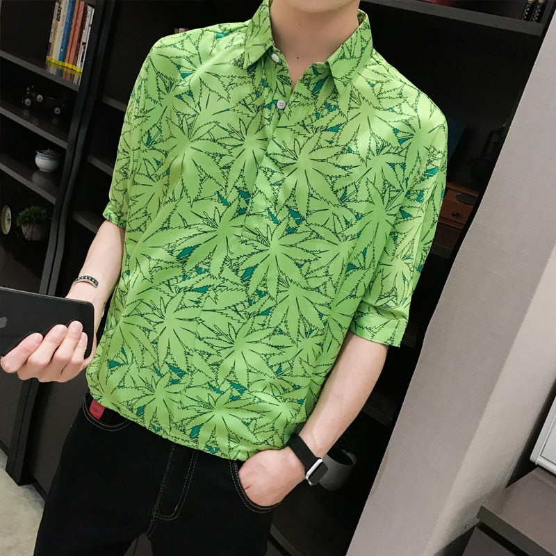 Chemises d'hommes de style décontracté d'impression de dos de femmes sexy