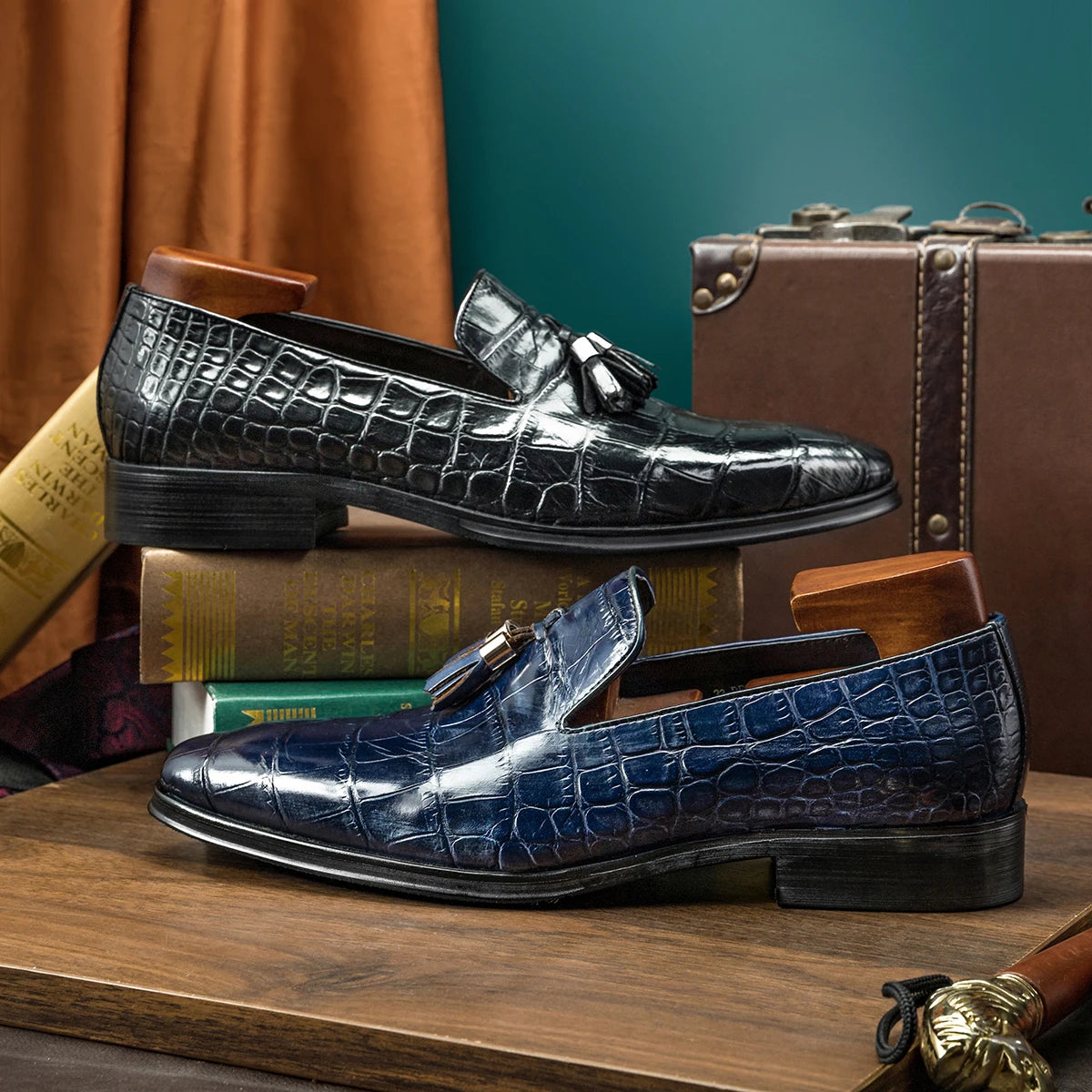 Vintage Croc Slip-On Loafers Shoes