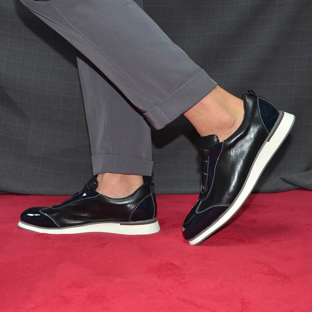 Elastic Band Slip-on Comfortable Men's Shoes