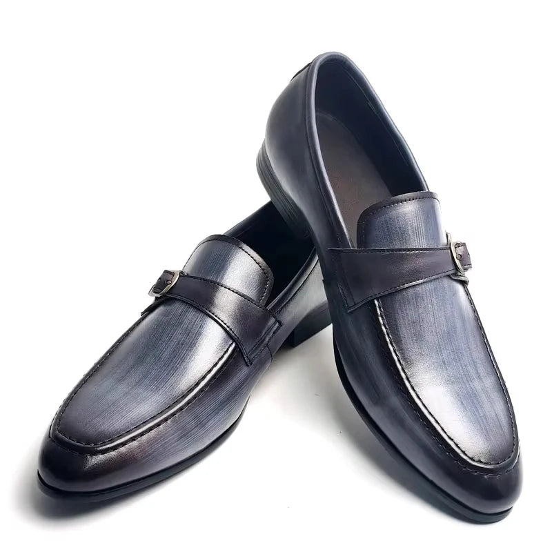 Deluxe Elegant Buckle Men's Loafers