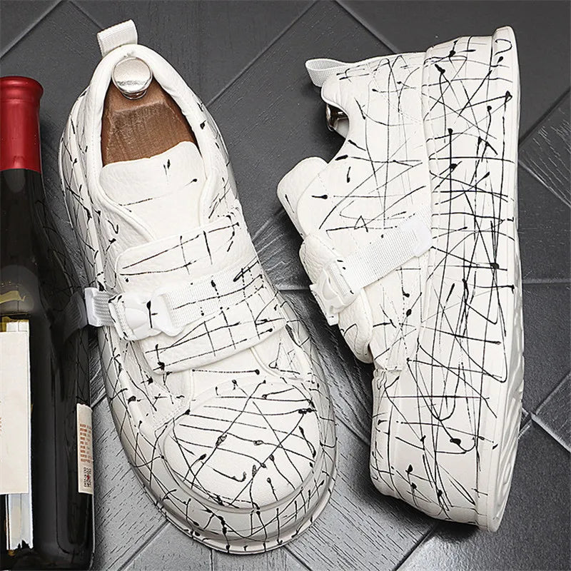 Abstract Line Graphic Men's Sneakers