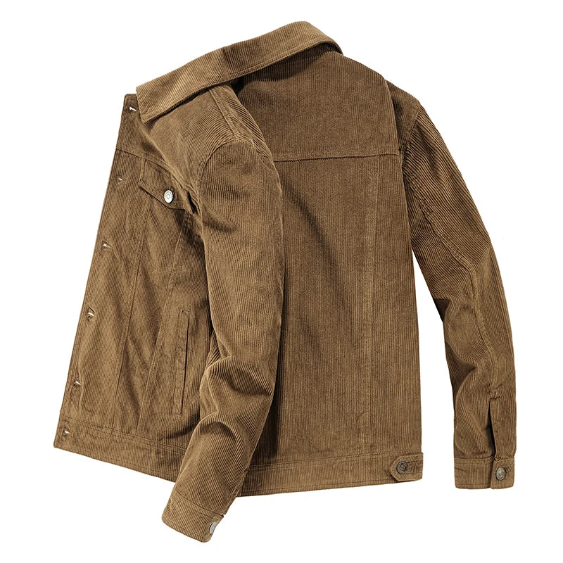 Classic Style Slim Fit Corduroy Jacket