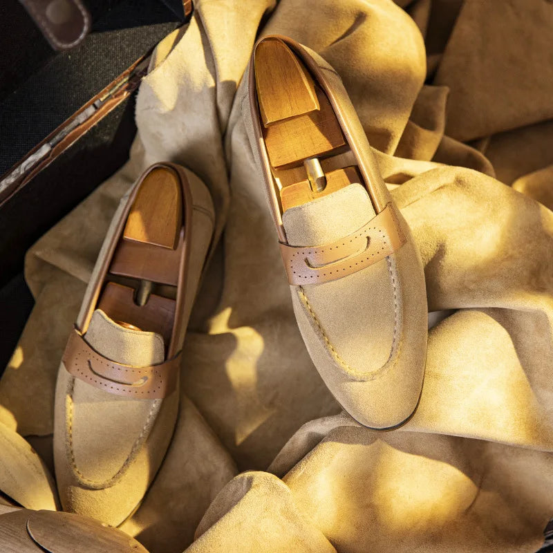 Elegant Suede Casual Men's Loafers