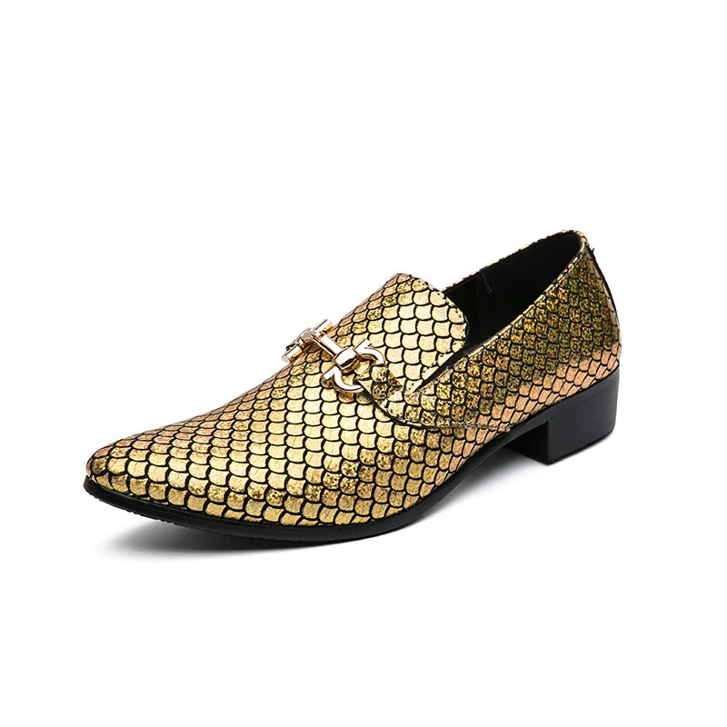 Luxurious Leather Banquet Dress Loafers