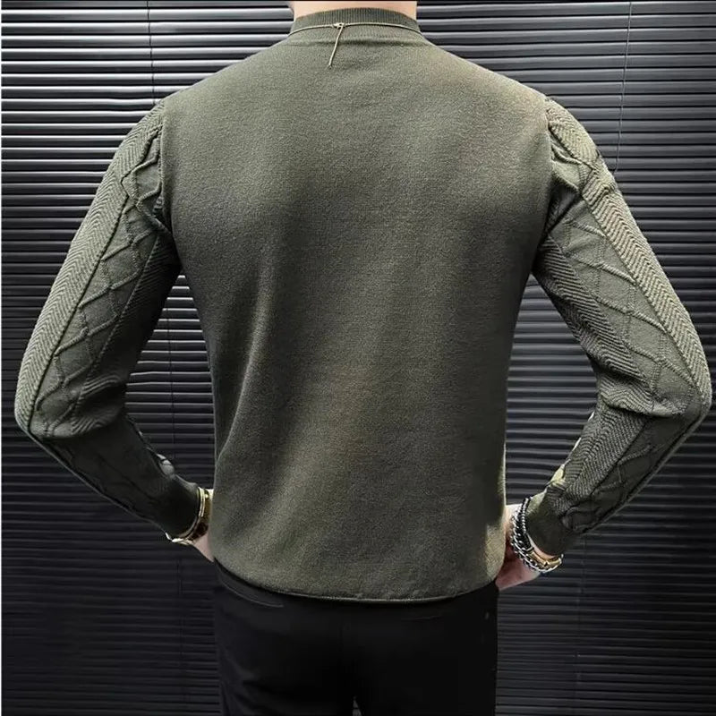 Diamond Jacquard Knit Sweater