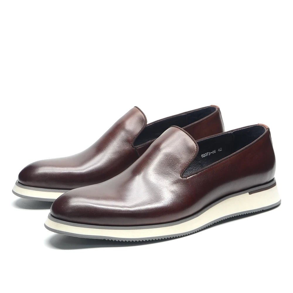 Classic Genuine Leather Minimalist Loafers
