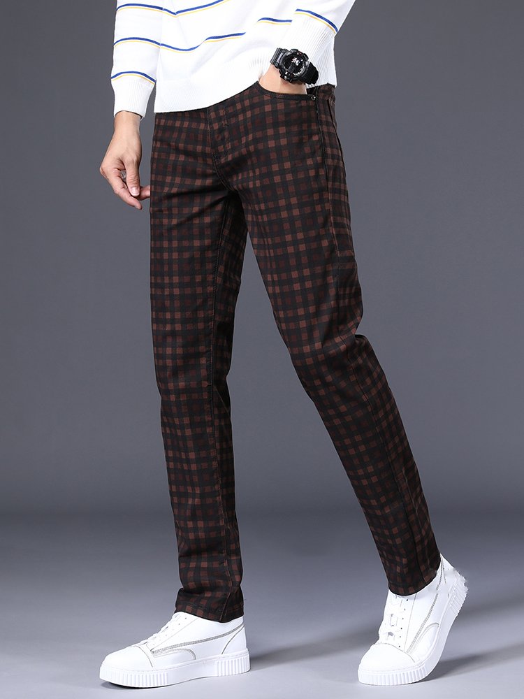 Classics Plaid Regular Straight Pants