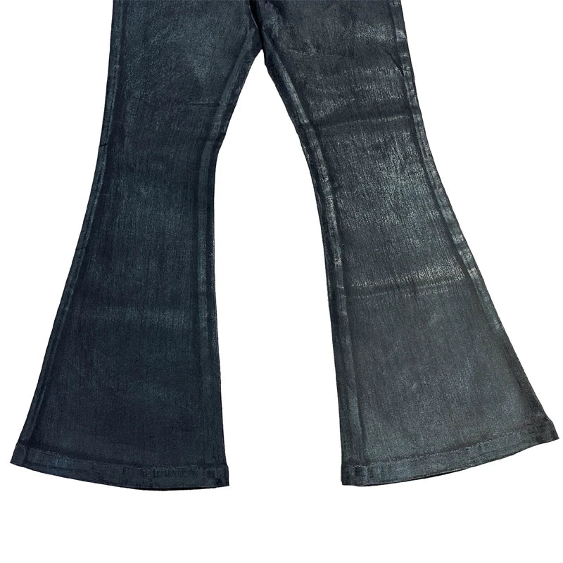 Refined Coated Flare Denim