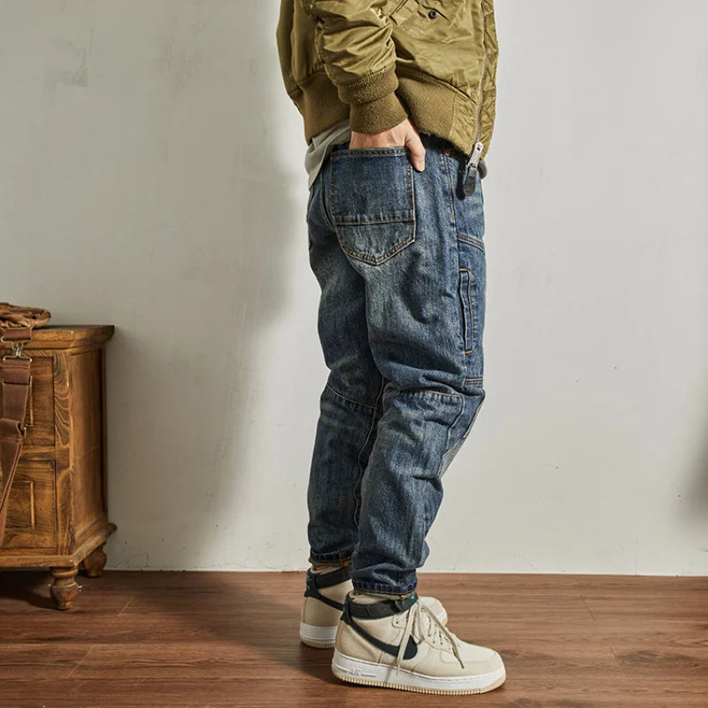 Zipper With Patch Pockets Jeans