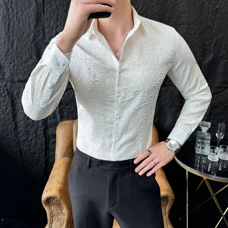 Fashion Folding Design Elegant Shirt