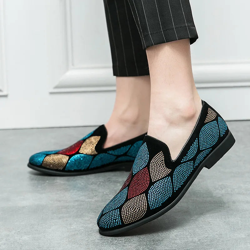 Glitters Rhinestones Bling Party Loafers