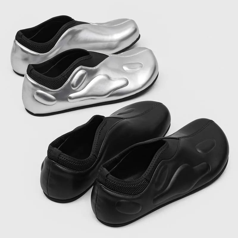 Aether Sculpt Slip-On Leather Shoes