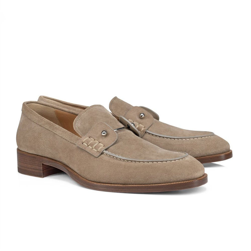 Silver Metallic Pin Casual Loafers