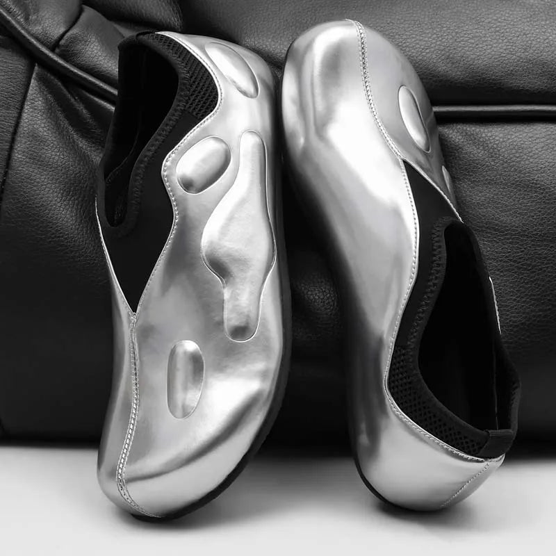 Aether Sculpt Slip-On Leather Shoes