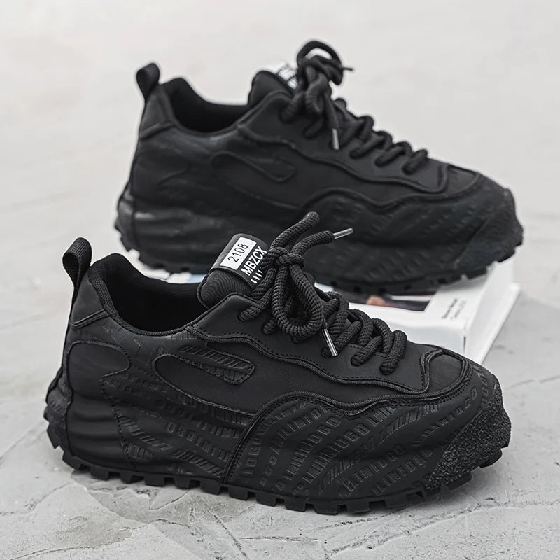 Letter Block Chunky Sole Sneakers