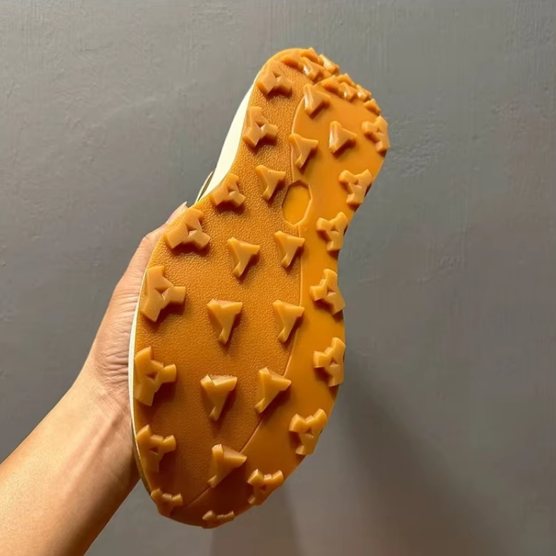 Brown Genuine Leather Chunky Sole Sneakers