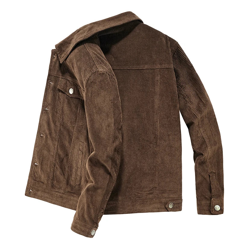 Classic Style Slim Fit Corduroy Jacket
