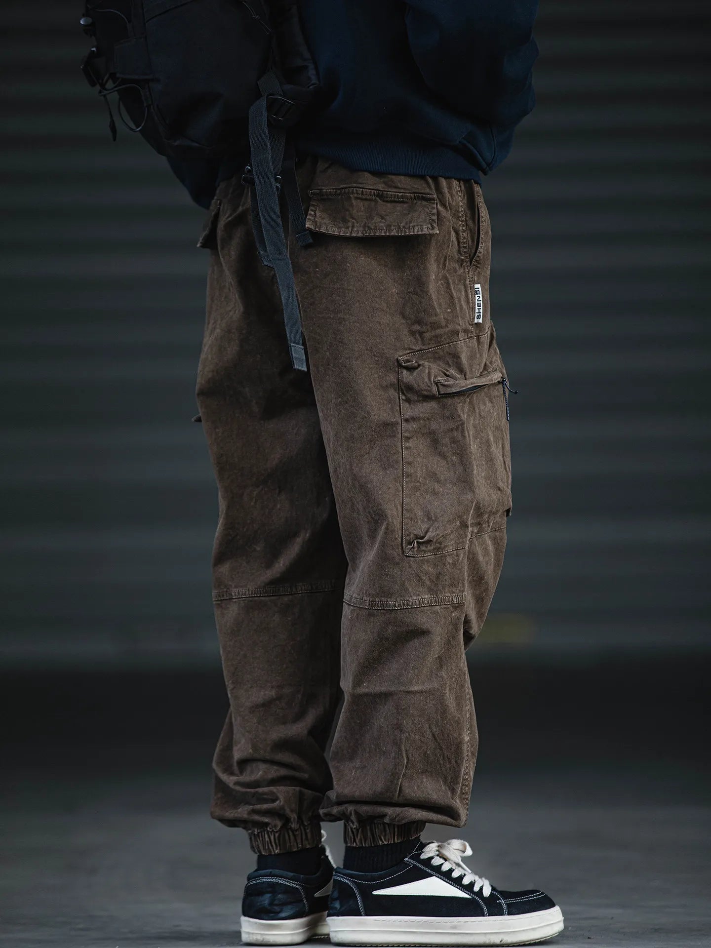 Oversized Baggy Washed Cargo Jogger Pants