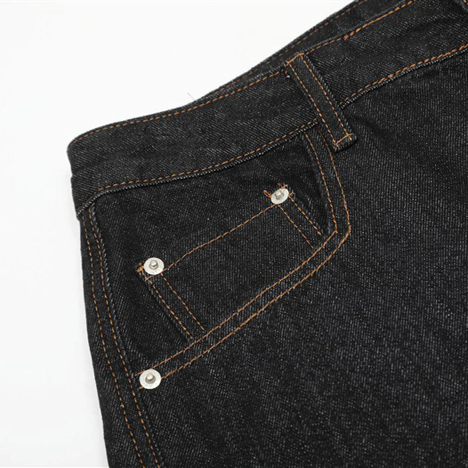 Side Pocket Wide Leg Baggy Jeans