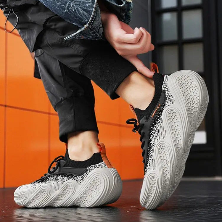 Modern Wave Knit Chunky Sneakers
