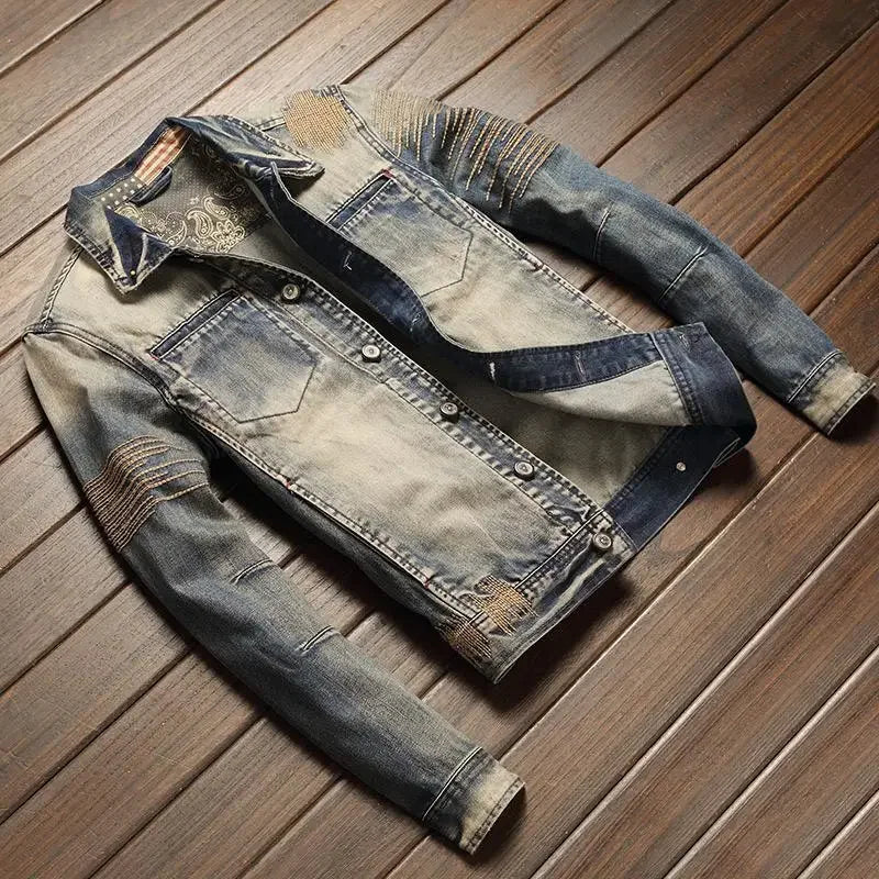 Vintage Style Casual Denim Jacket