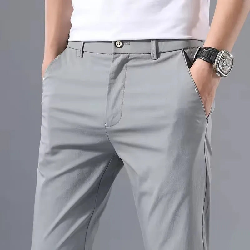 Smart Casual Style Straight Pants