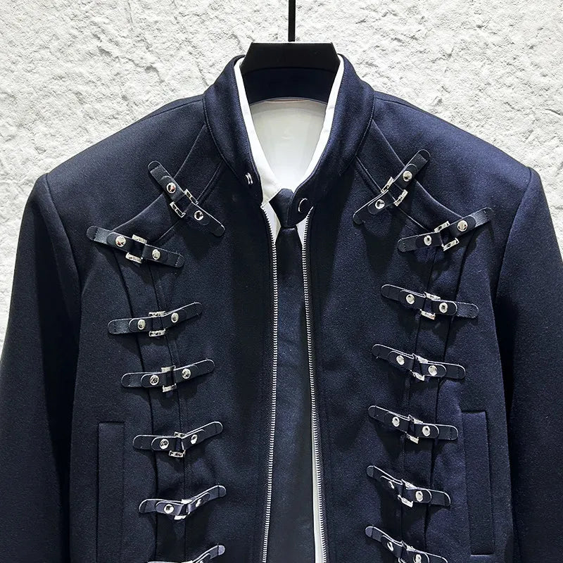 Steampunk Multi-Buckle Men's Jacket