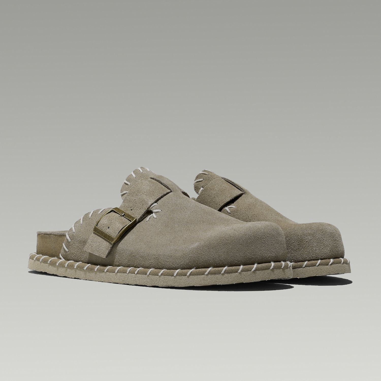 Buckle Decor Solid Mules Shoes