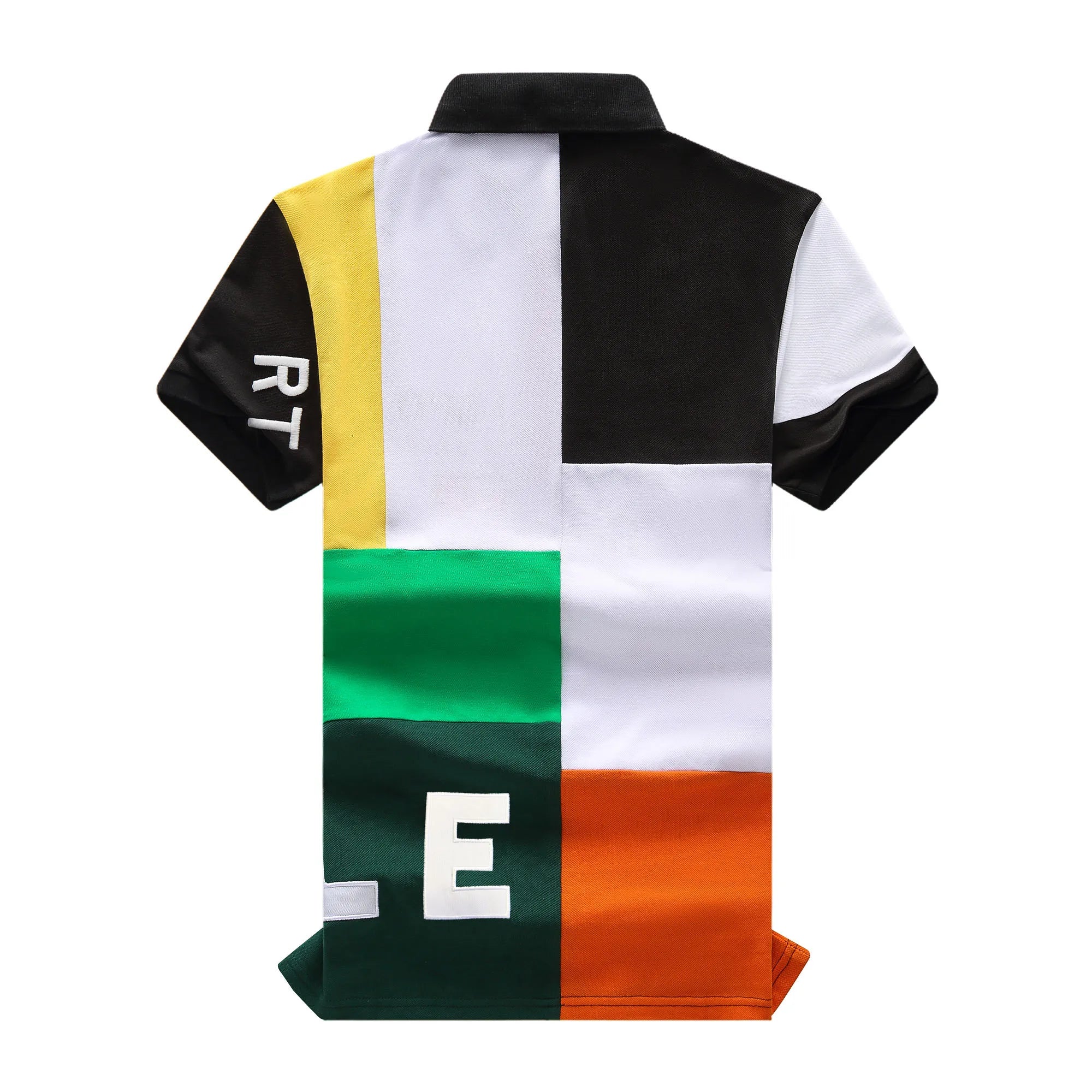 USA Royal Color Block Polo Shirt