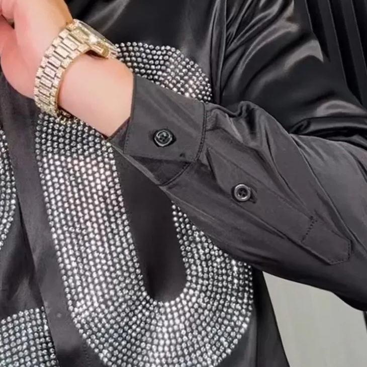 Number 20 Rhinestones Long Sleeve Shirt