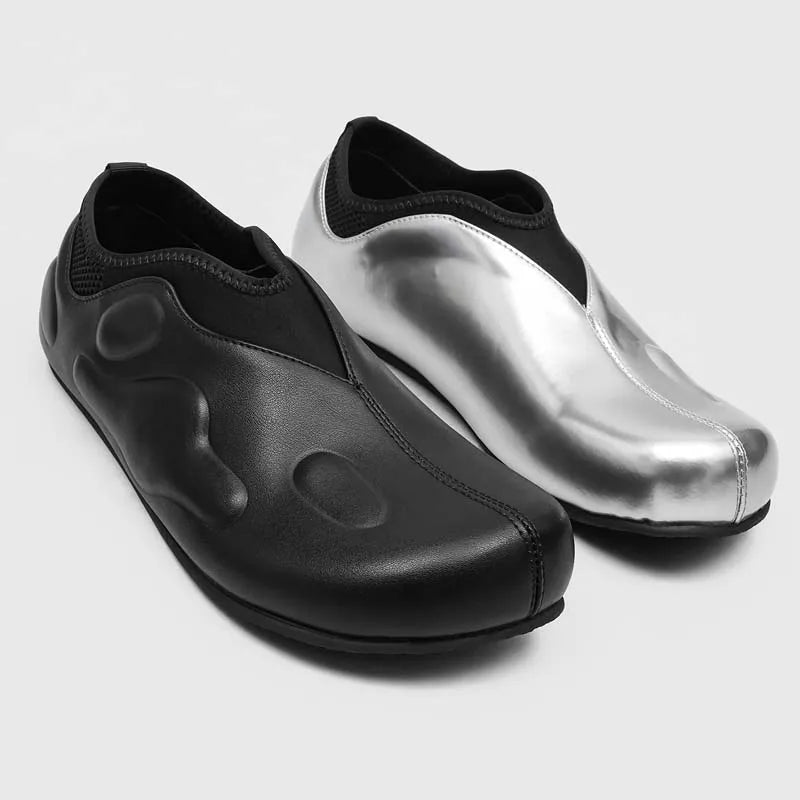 Aether Sculpt Slip-On Leather Shoes