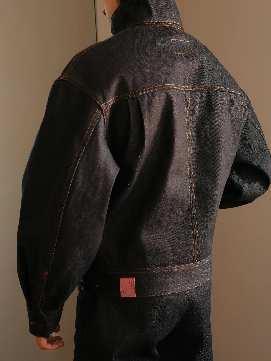 Irregular Button Design Denim Jacket