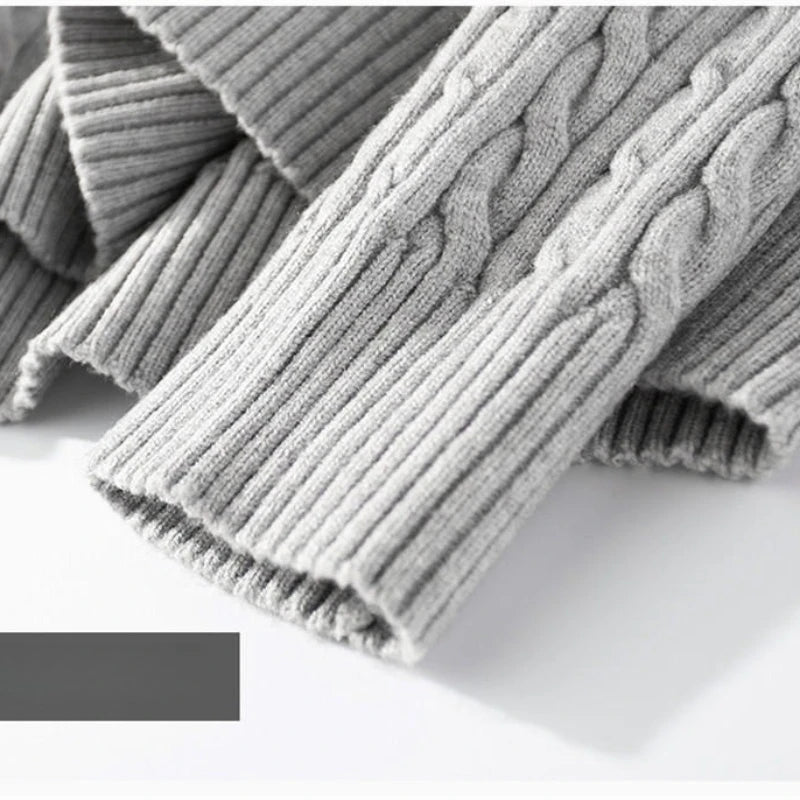 Men's Wool Quarter-Zip Sweater