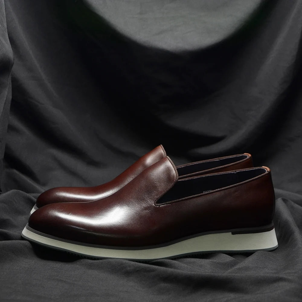 Classic Genuine Leather Minimalist Loafers
