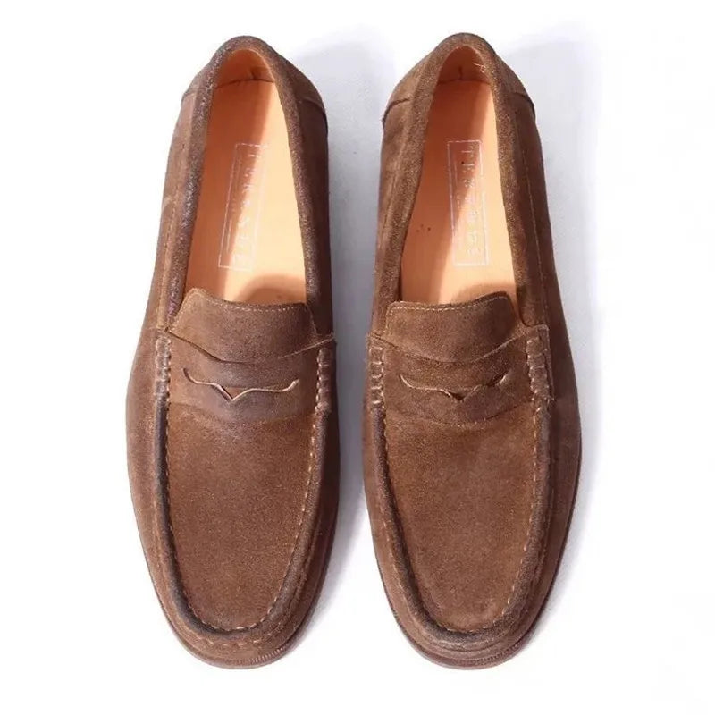Men's Casual Cow Suede Solid Loafers