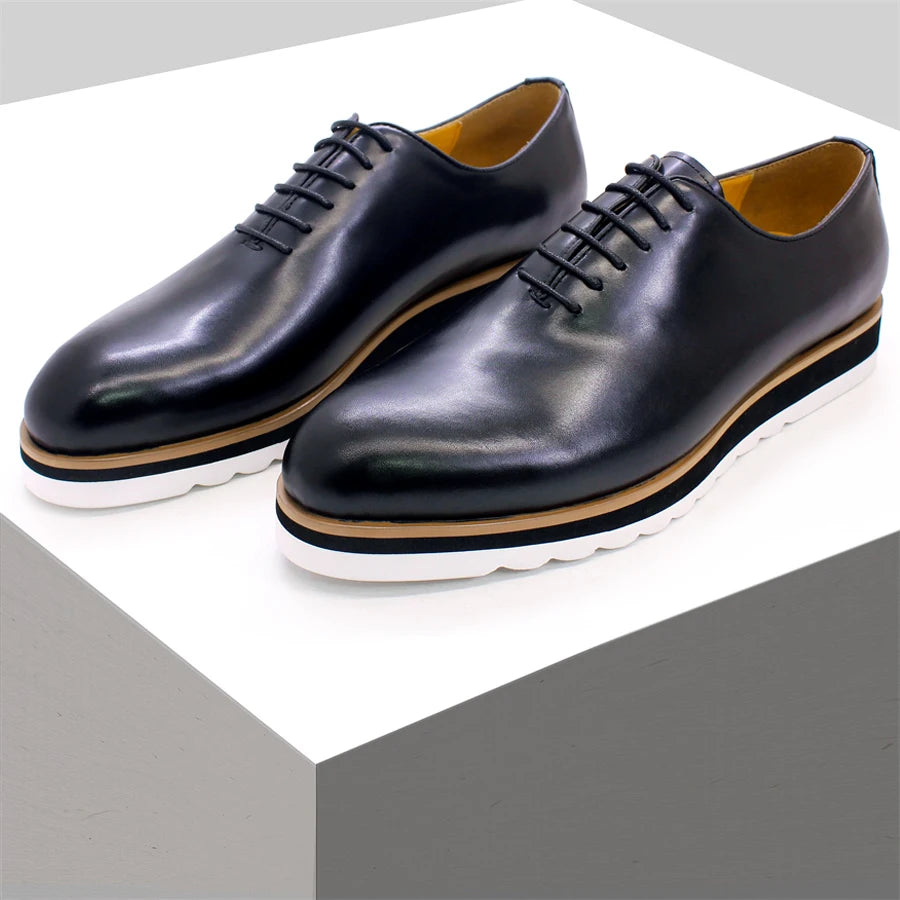 Leather Glossy Non-Slip Sole Shoes