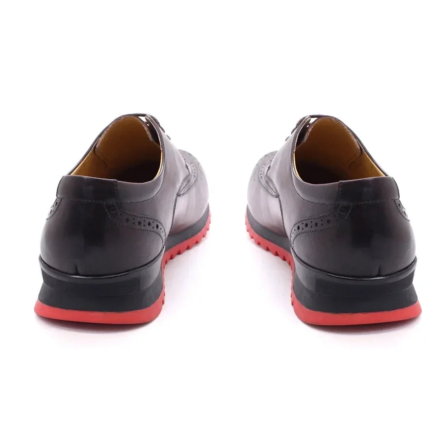 Wingtip Leather Brogue Style Sneakers
