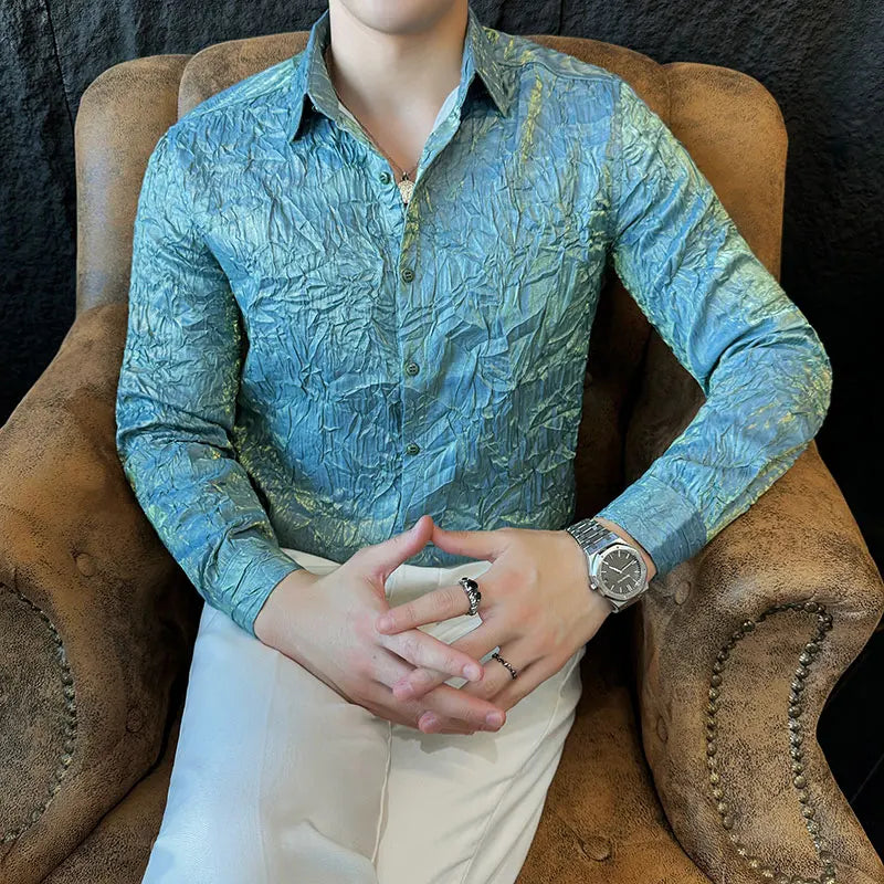 Fashion Folding Design Elegant Shirt