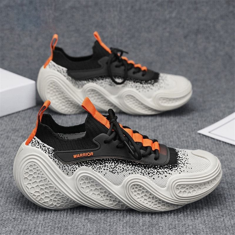 Modern Wave Knit Chunky Sneakers