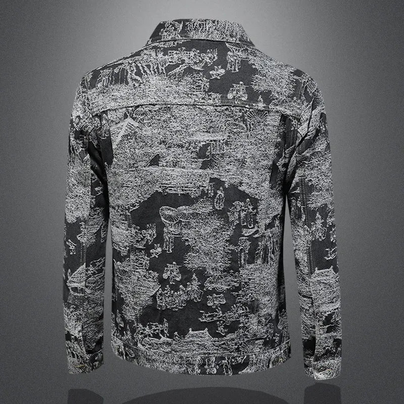 Signature Jacquard Casual Men's Jacket