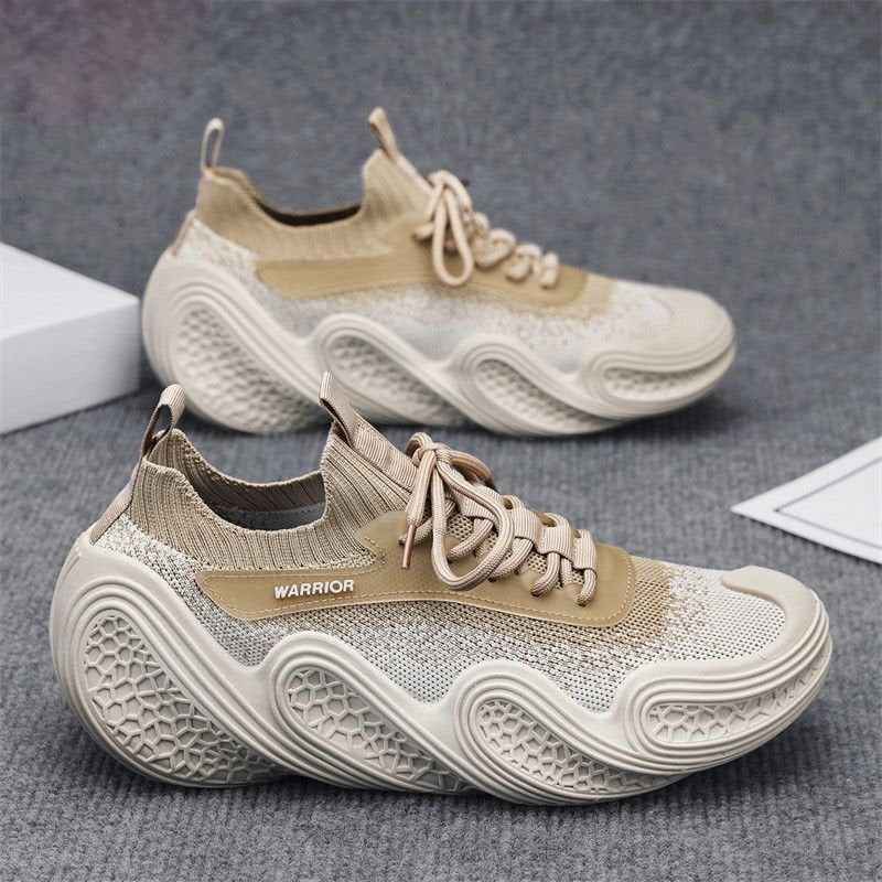 Modern Wave Knit Chunky Sneakers