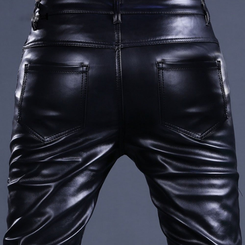 Rock Style PU Leather Pants