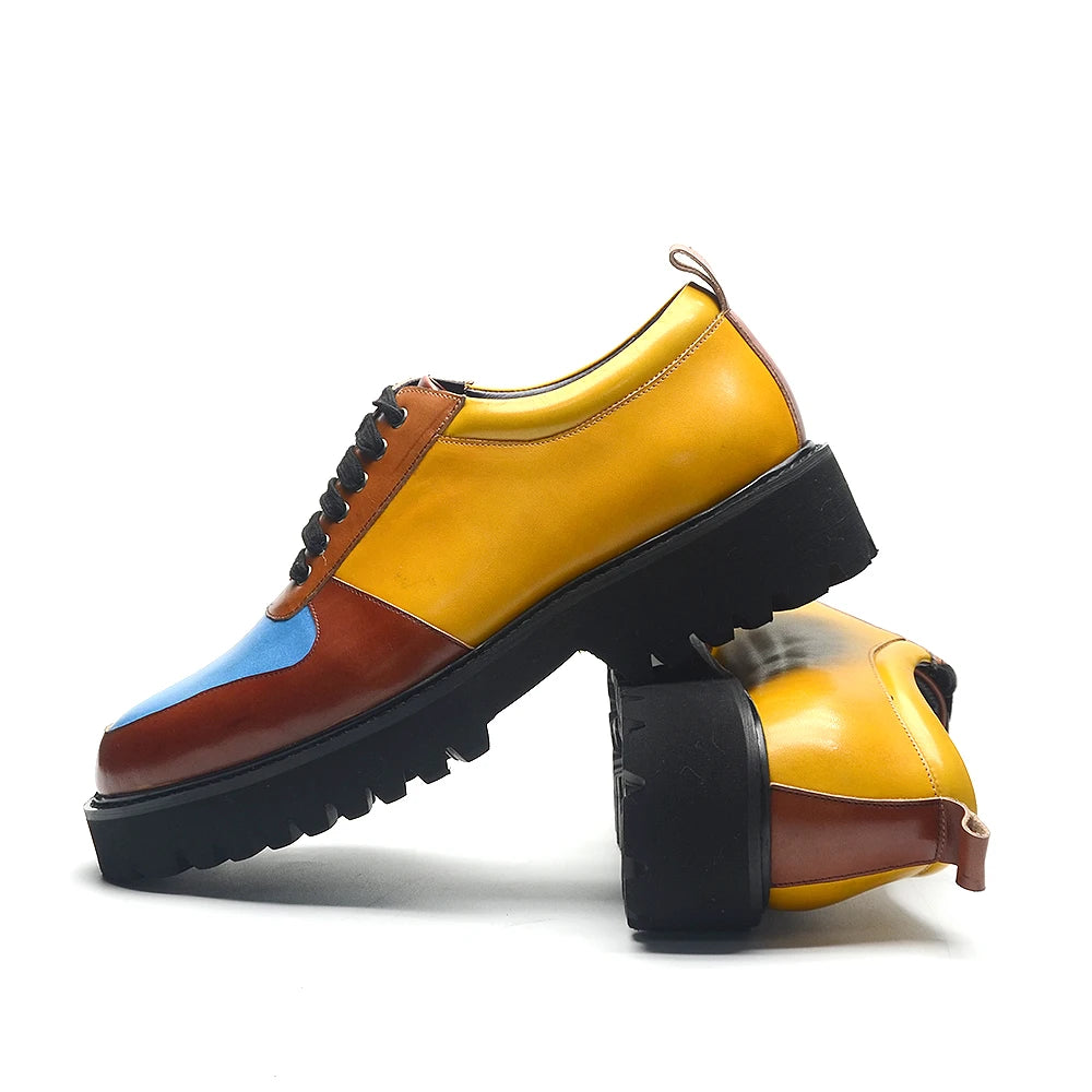 Soft Chunky Sole Mixed Color Shoes