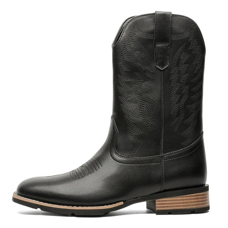 Vintage Embroidery Men's Cowboy Boots