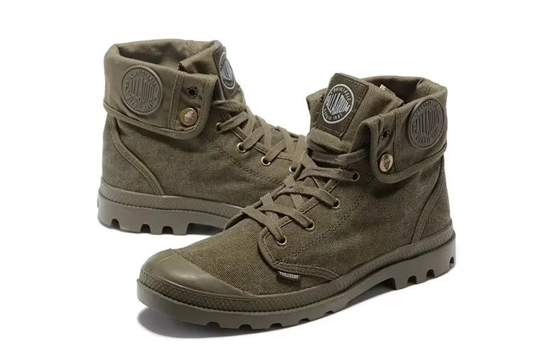 Canvas Lug Sole Tactical Boots