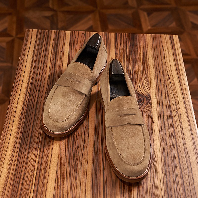 Classic Solid Suede Leather Loafers