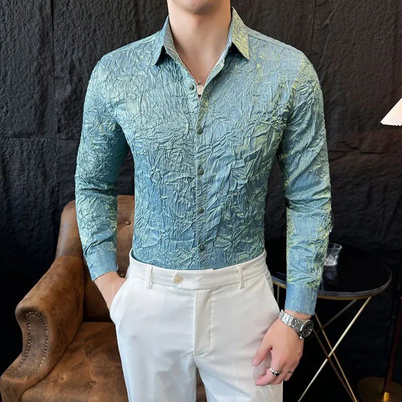 Fashion Folding Design Elegant Shirt