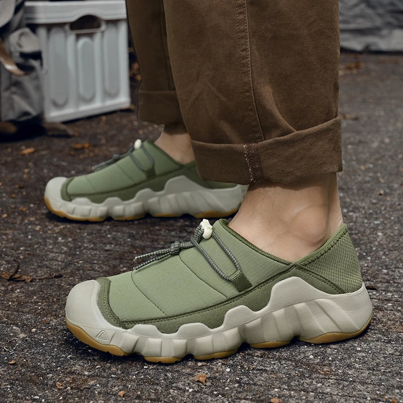 Outdoor Chunky Sole Slip-On Sneakers