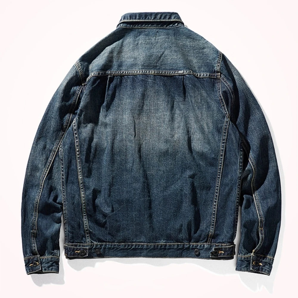 Retro Patchwork Pockets Denim Jacket